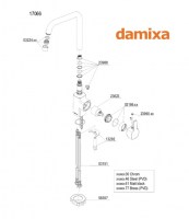 MONOMANDO COCINA PINE DAMIXA 